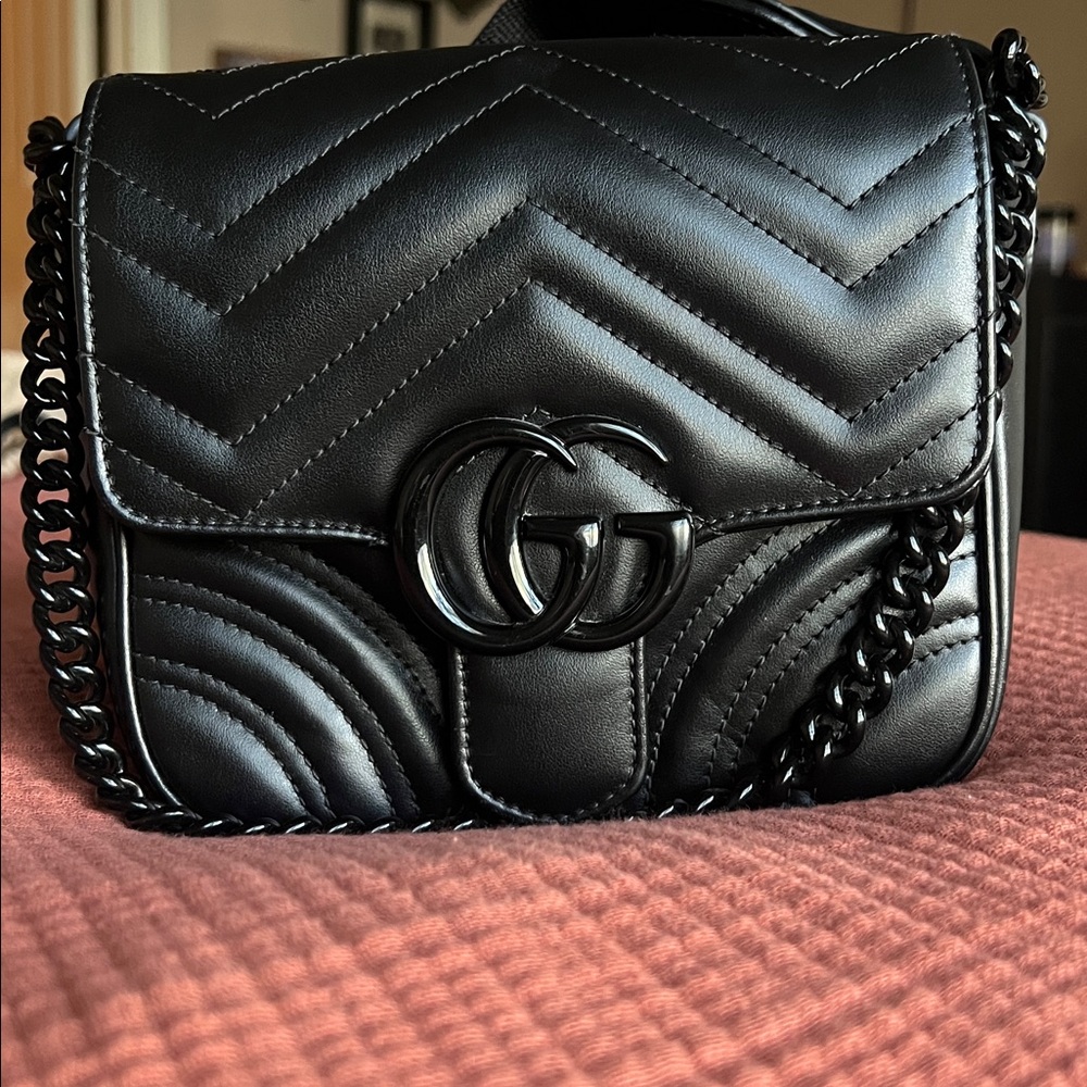 Gucci Metalasse leather Marmount Mini